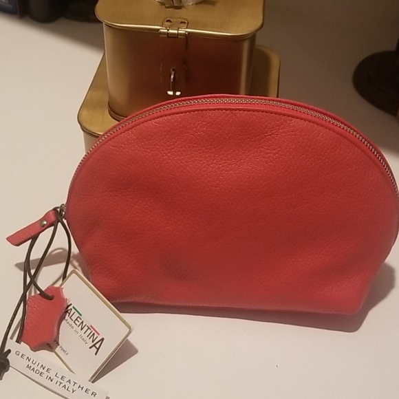 Valentina Handbags - VALENTINA LEATHER COSMETIC BAG